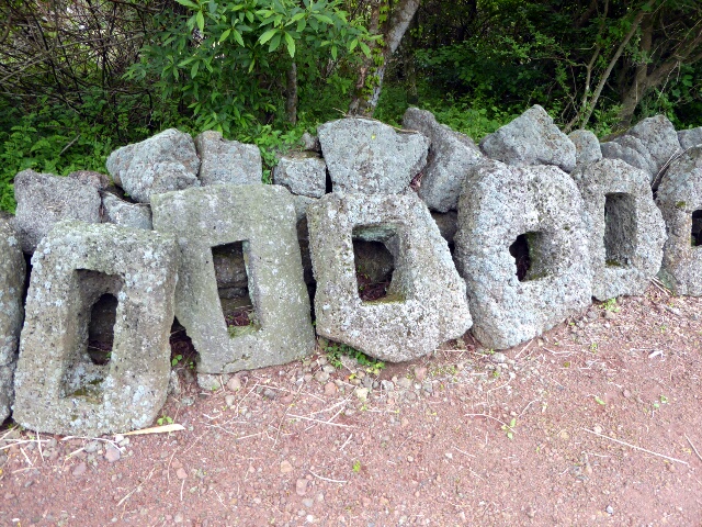 Stones used for foot placement in traditional toilets