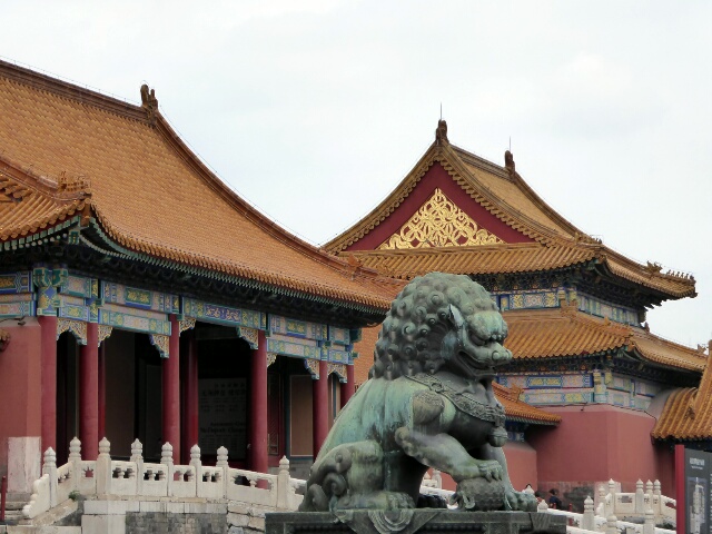 Guardian Lion inside the Forbidden City