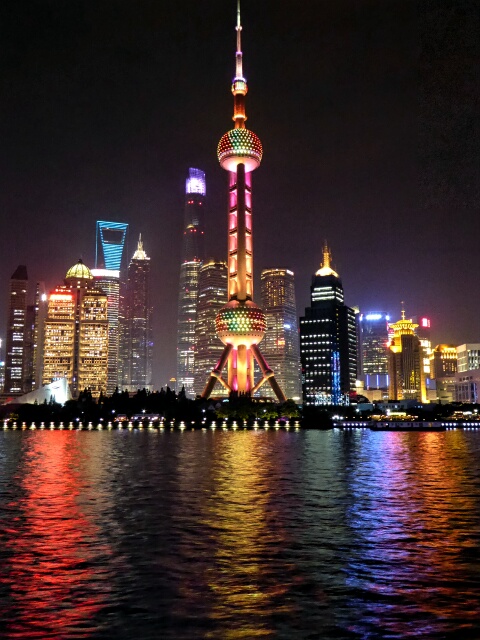 Pudong from the Huangpo River at night