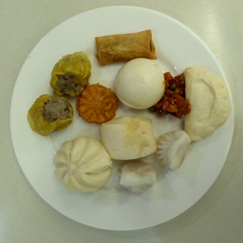 A selection of the famous and delicious Xi'an dumplings, best we've ever tasted