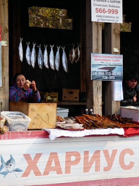 ... the Lake Baikal fish market