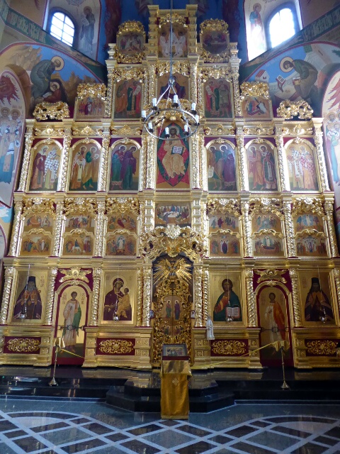 Inside Irkutsk Cathedral - a big revival of Russian Orthodox in recent years