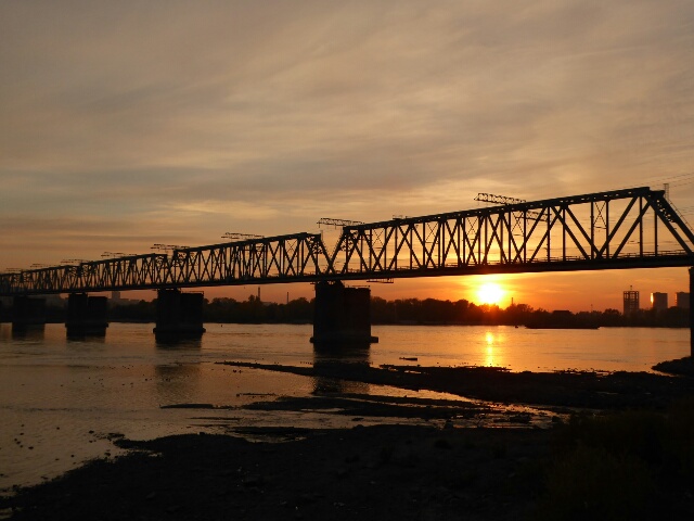 Novosibirsk grew up around the Trans-Siberian bridge across the Ob River