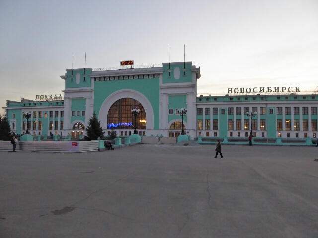 Novosibirsk Railway Station was built to resemble a train engine
