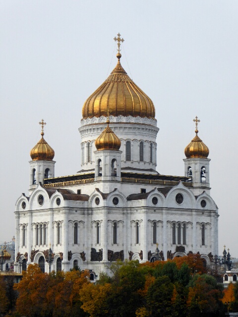 Cathedral of Christ the Saviour, destroyed by Stalin, reconstructed 1995-2000