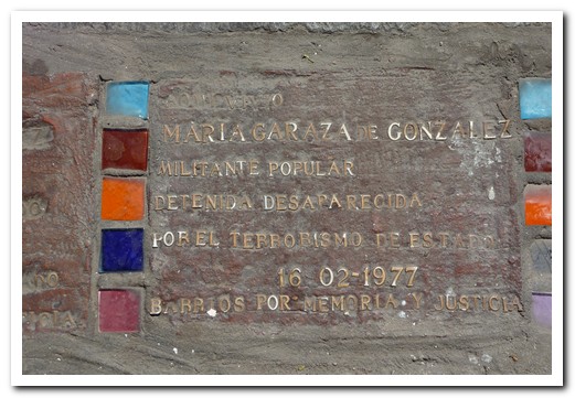 One of the many plaques in the pavements on Buenos Aires to rember those who dissapeared