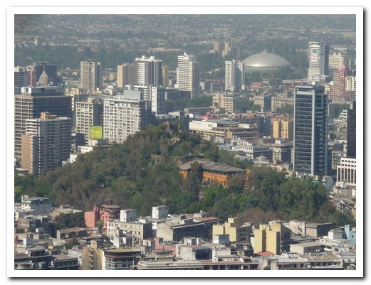 Downtown Santiago from 