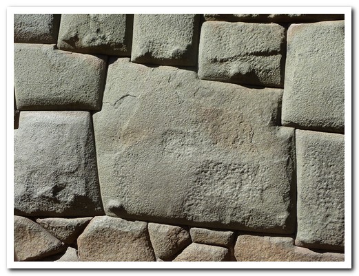 The twelve sided stone in an Inca wall in Cusco
