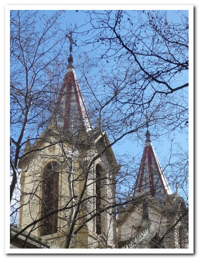 Church steeples in old Montevideo