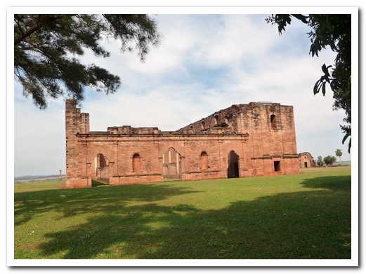 The church at Jesús de Tavarangue was not completed before the 1767 Jesuit expulsion