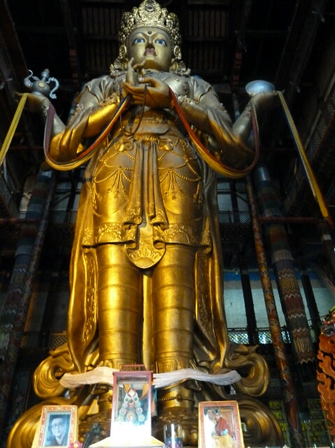 ... Avalokiteśvara, at 26.5 meters high it's the world's tallest indoor statue
