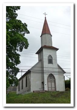 Wood shingled Lutheran Church - Puerto Varas