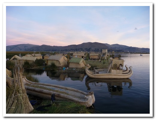 The Uros floating reed islands
