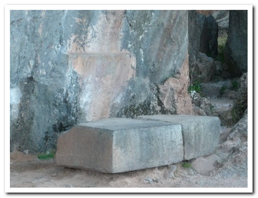 Sacrificial altars at Q´engo Inca site